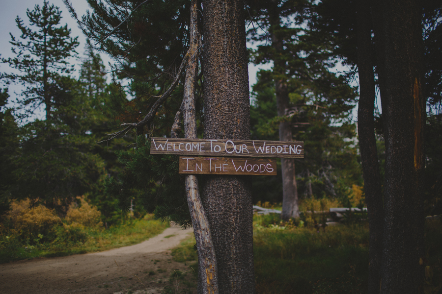 wedding in the woods