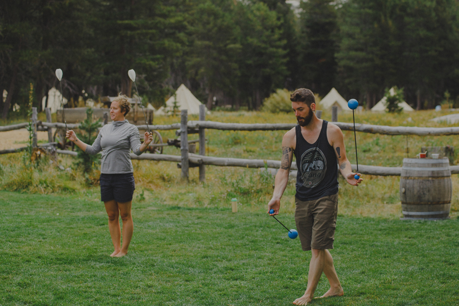 fun outdoor wedding